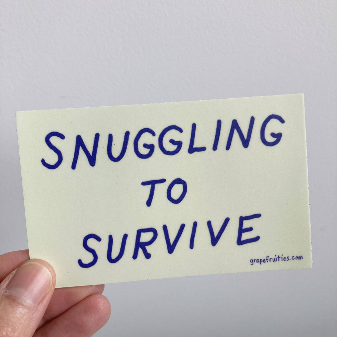 Snuggling to Survive Sticker