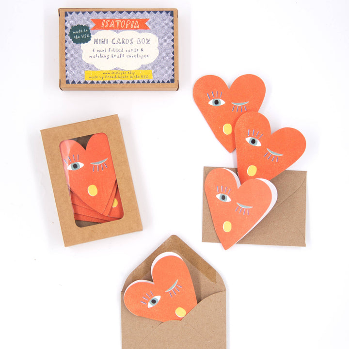 Heart Blink Mini Cards - box of 6