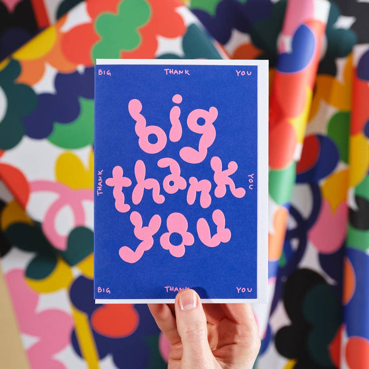 Big Thank You Embossed Greetings Card