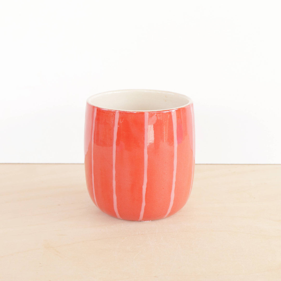 Small Ceramic Tumbler - Stripes