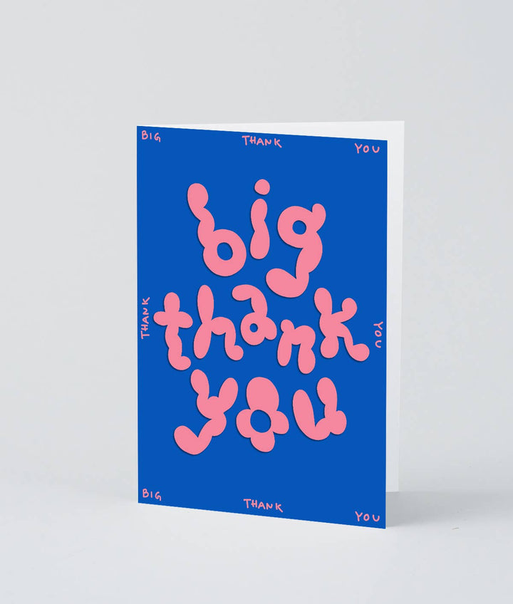 Big Thank You Embossed Greetings Card