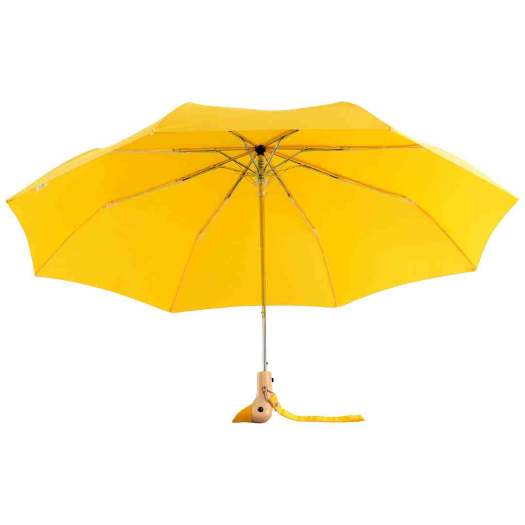 Summer Yellow Compact Duck Umbrella