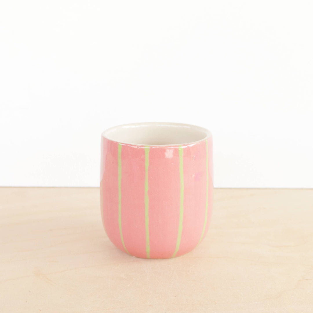 Small Ceramic Tumbler - Stripes