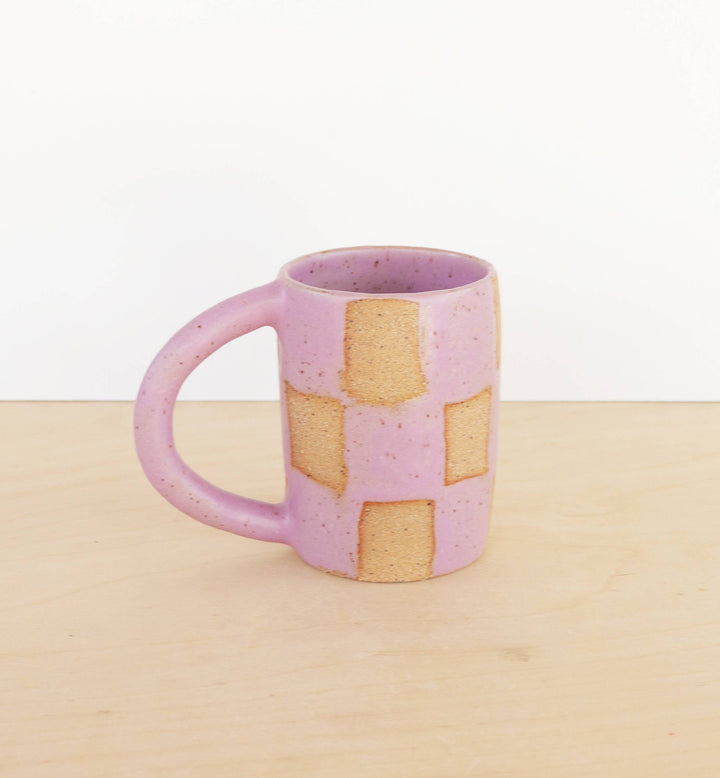 Checkerboard Ceramic Mug - 10 oz