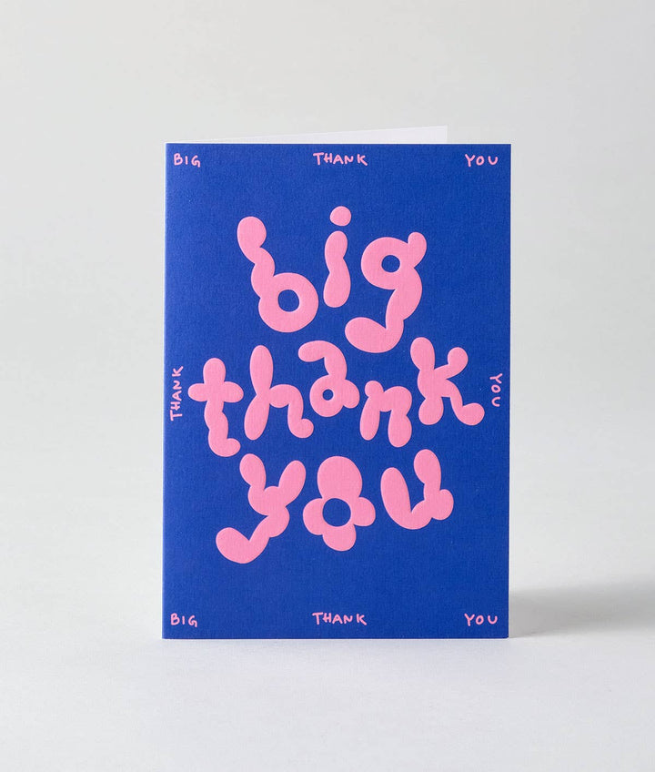 Big Thank You Embossed Greetings Card