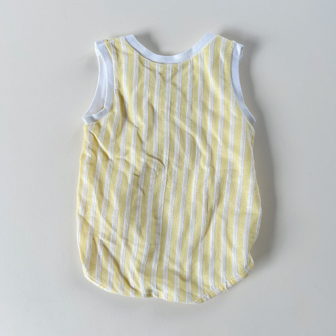 Vintage Striped Romper Sz 12 mo