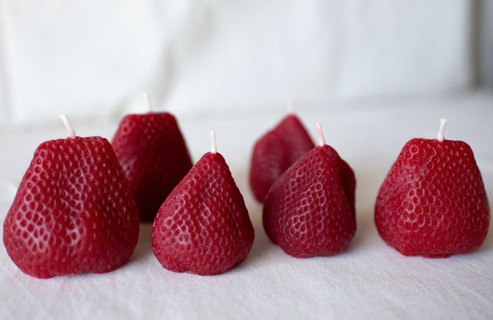 Beeswax Large Strawberries - Set of 2 