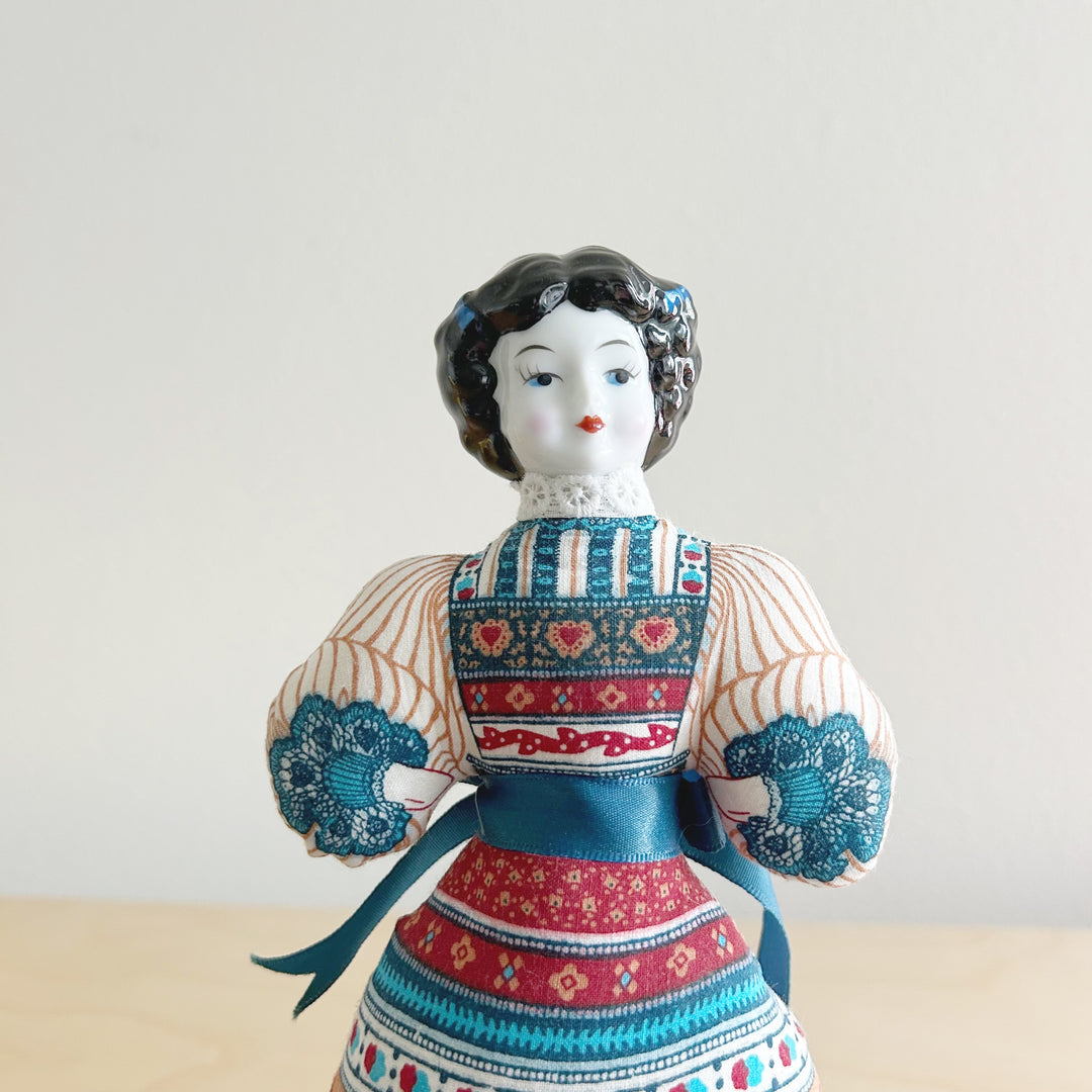 Vintage Avon Porcelain Head Lavender Sachet Doll