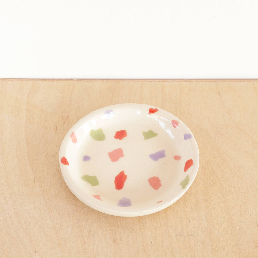 Ceramic Speckled Jewelry Dish