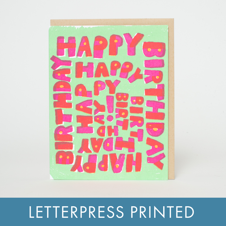 Happy Birthday Spiral Greeting Card