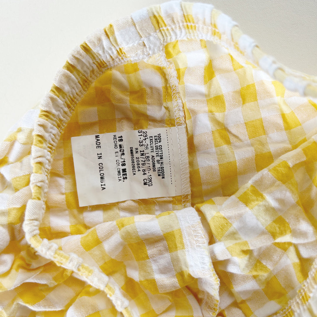 Vintage Gingham Bloomers Sz 18 mo