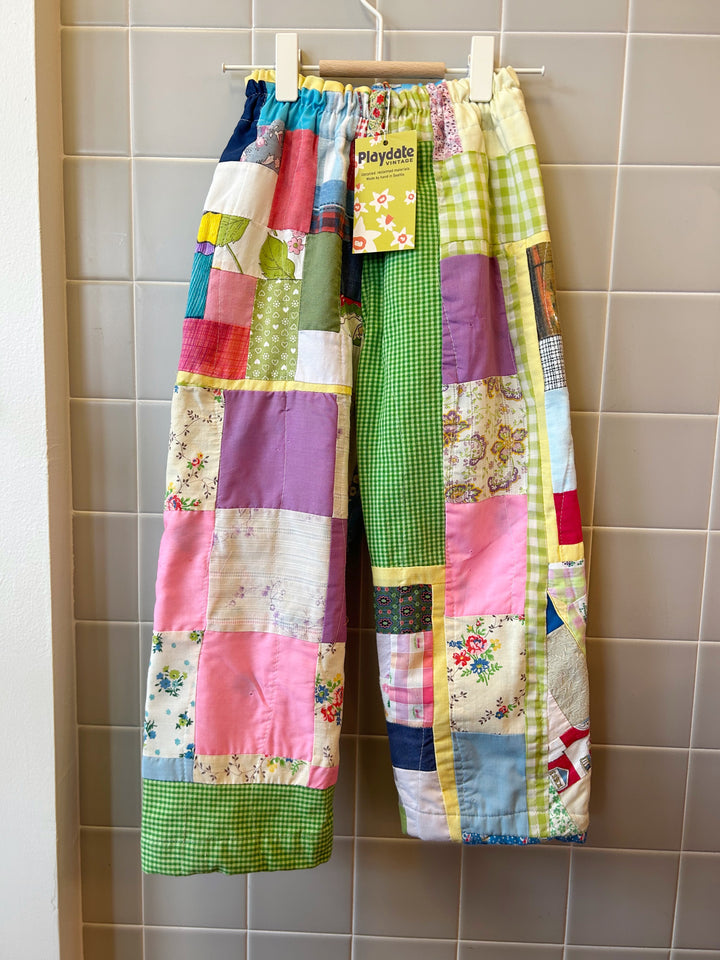 Upcycled Quilt Pants Sz 4/5