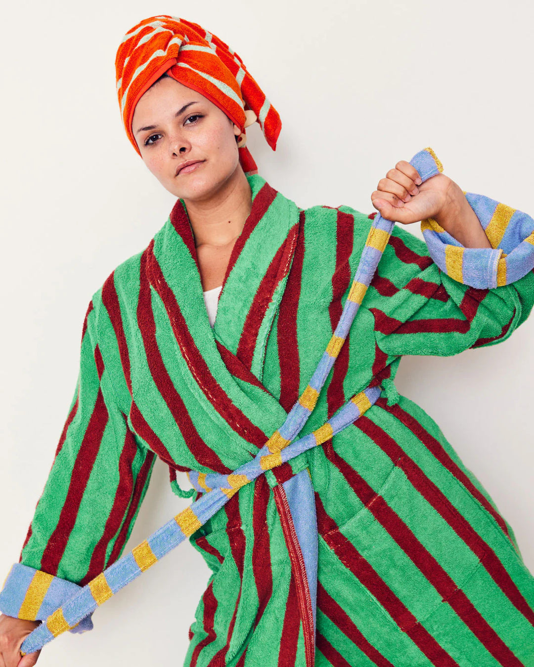 Nicolas Stripe Bathrobe