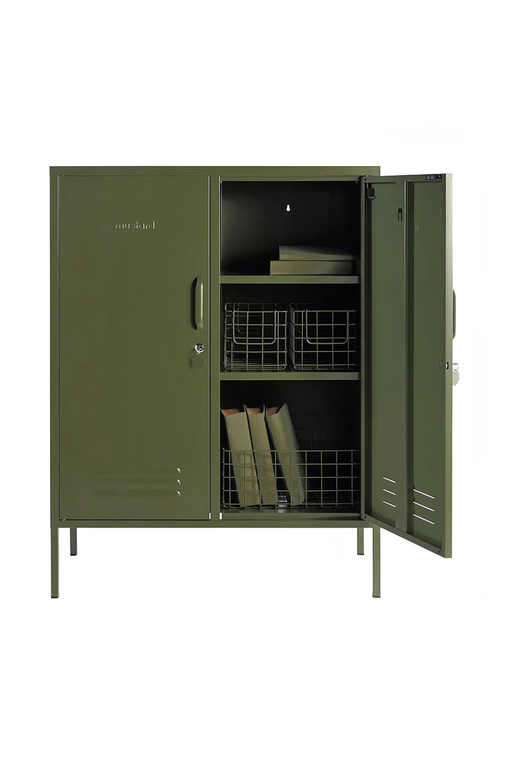 The Midi Locker - Olive