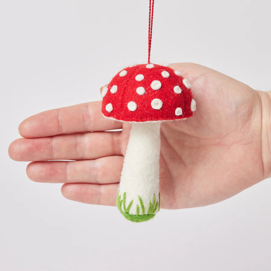 Tall Mushroom Ornament