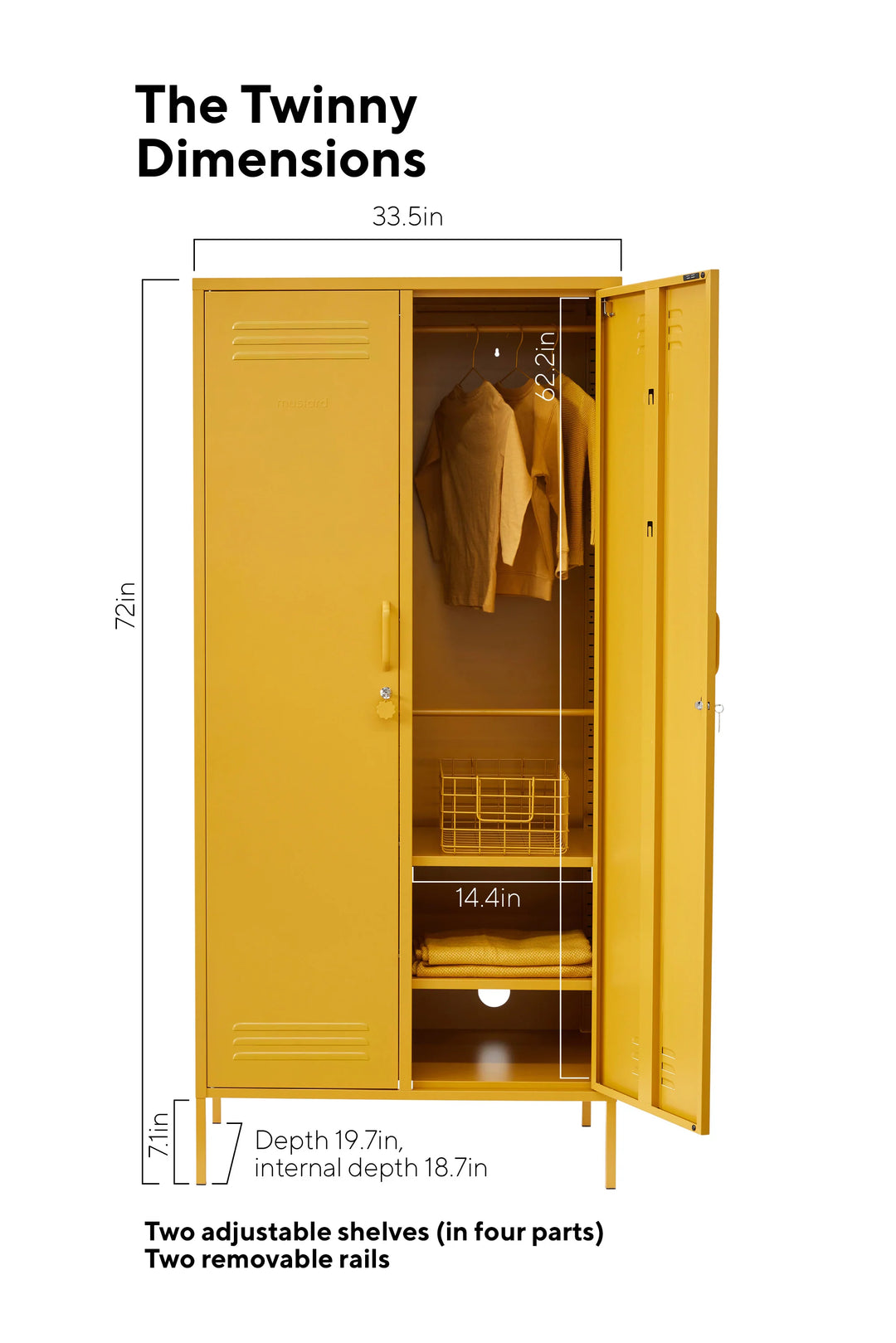 The Twinny Locker - Mustard