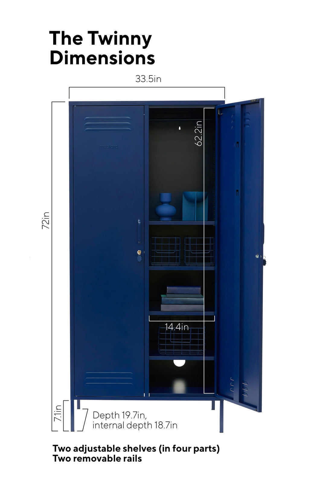 The Twinny Locker - Navy