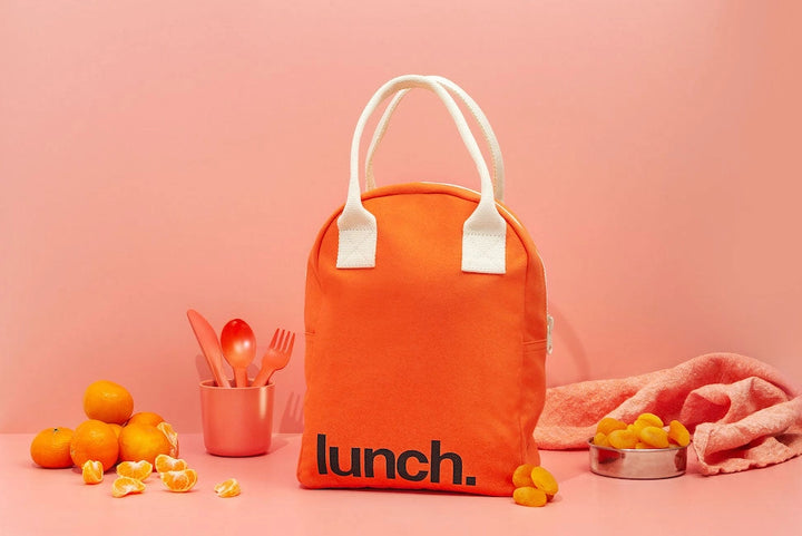 Zipper Lunch Bag - Poppy 'Lunch'