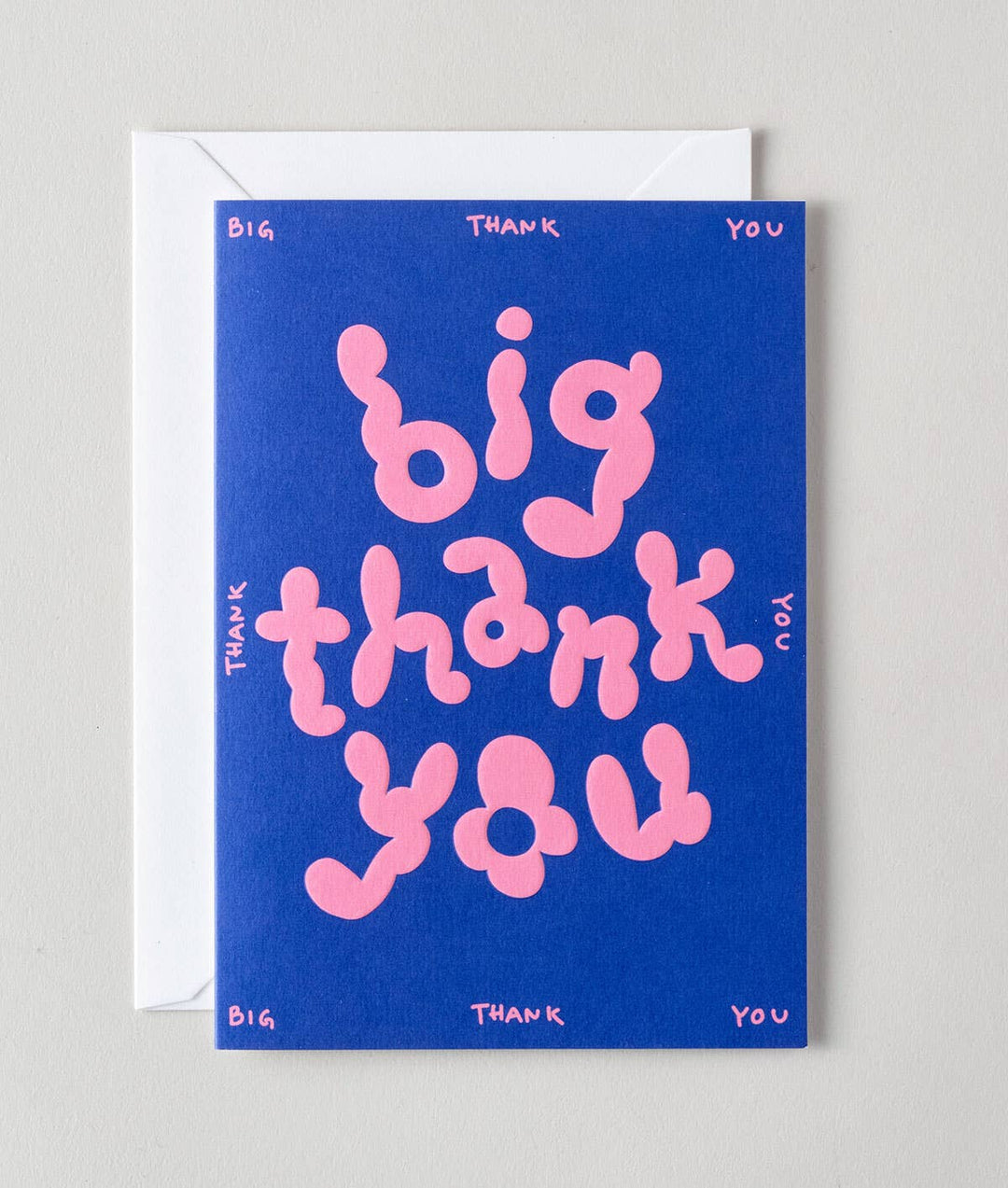 Big Thank You Embossed Greetings Card