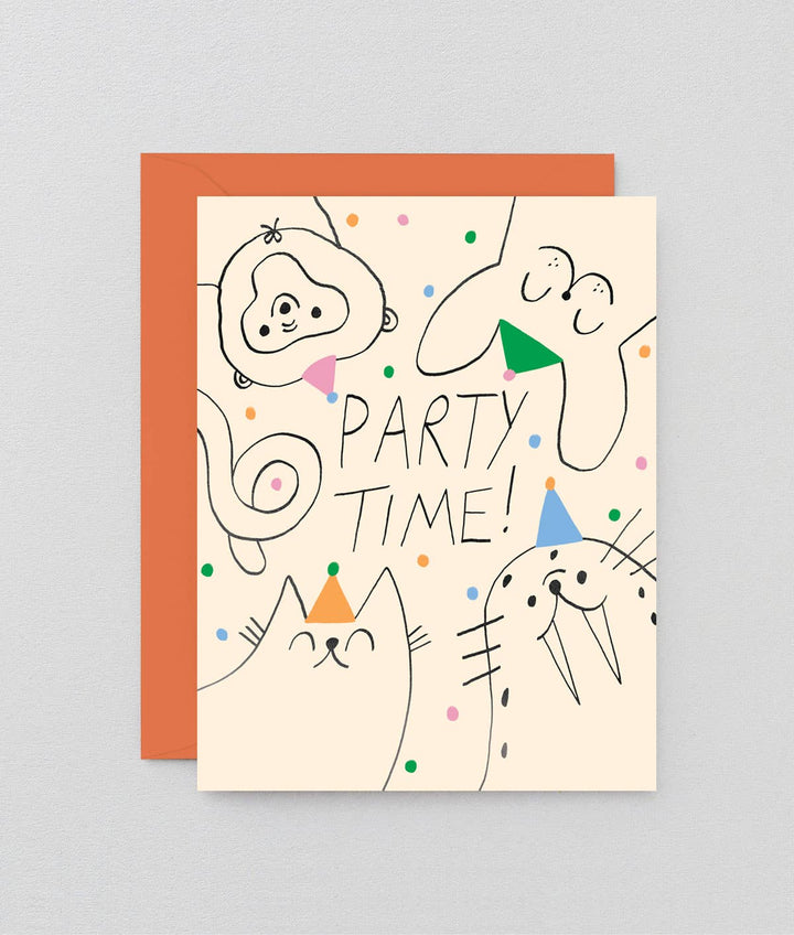 Party Animals Birthday Greetings Card