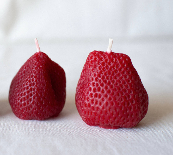 Beeswax Large Strawberries - Set of 2 