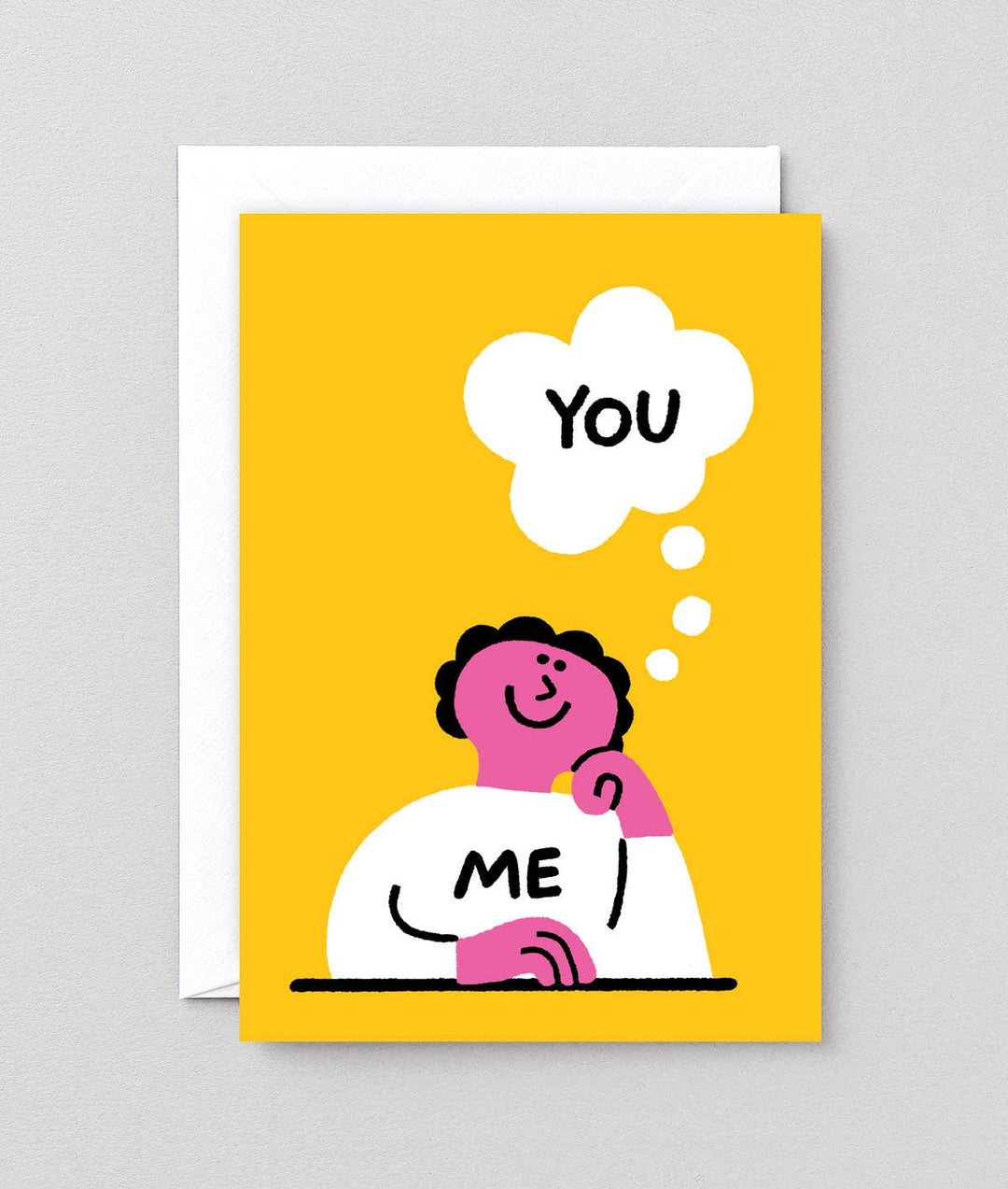 Me Thinking About You Greetings Card