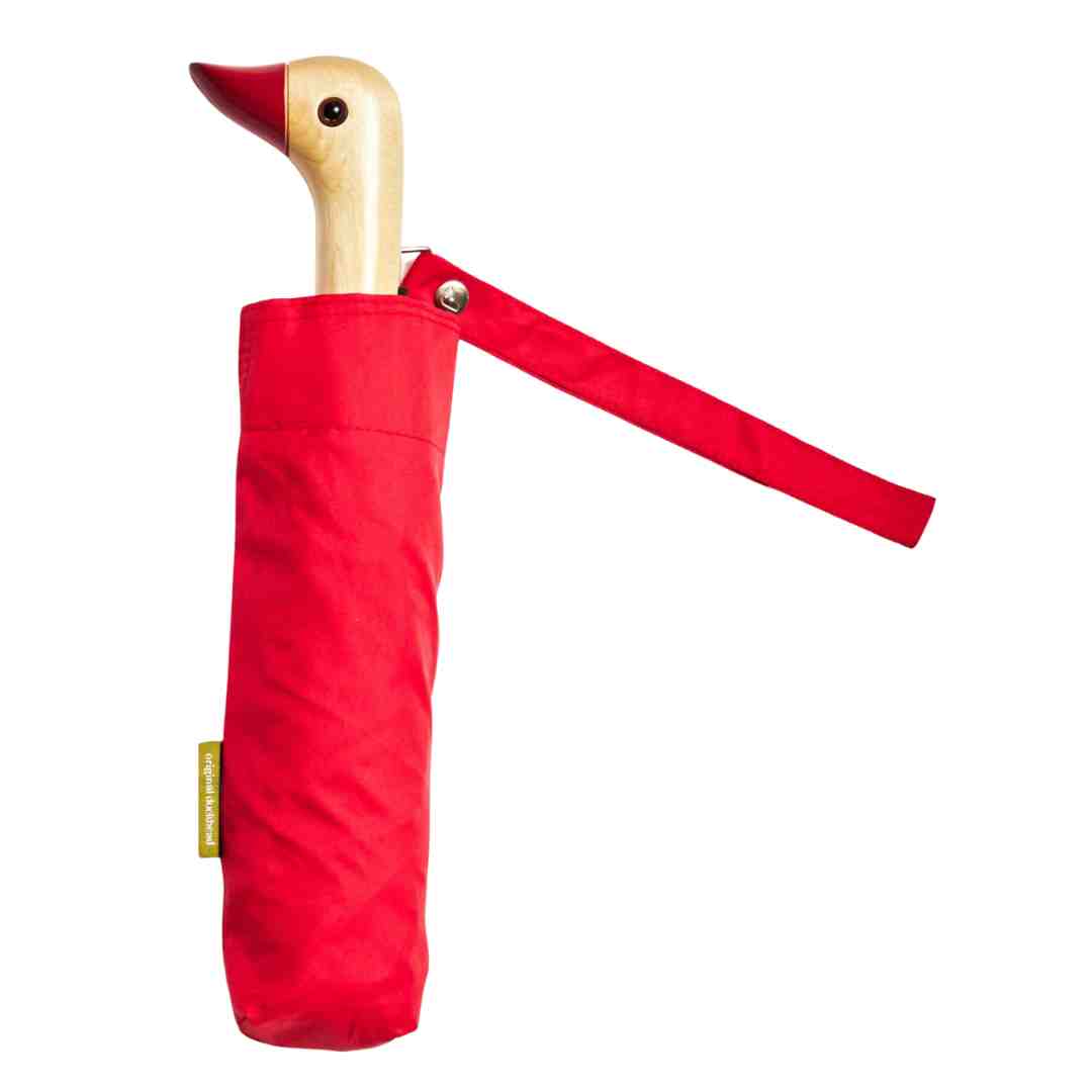 Red Compact Duck Umbrella