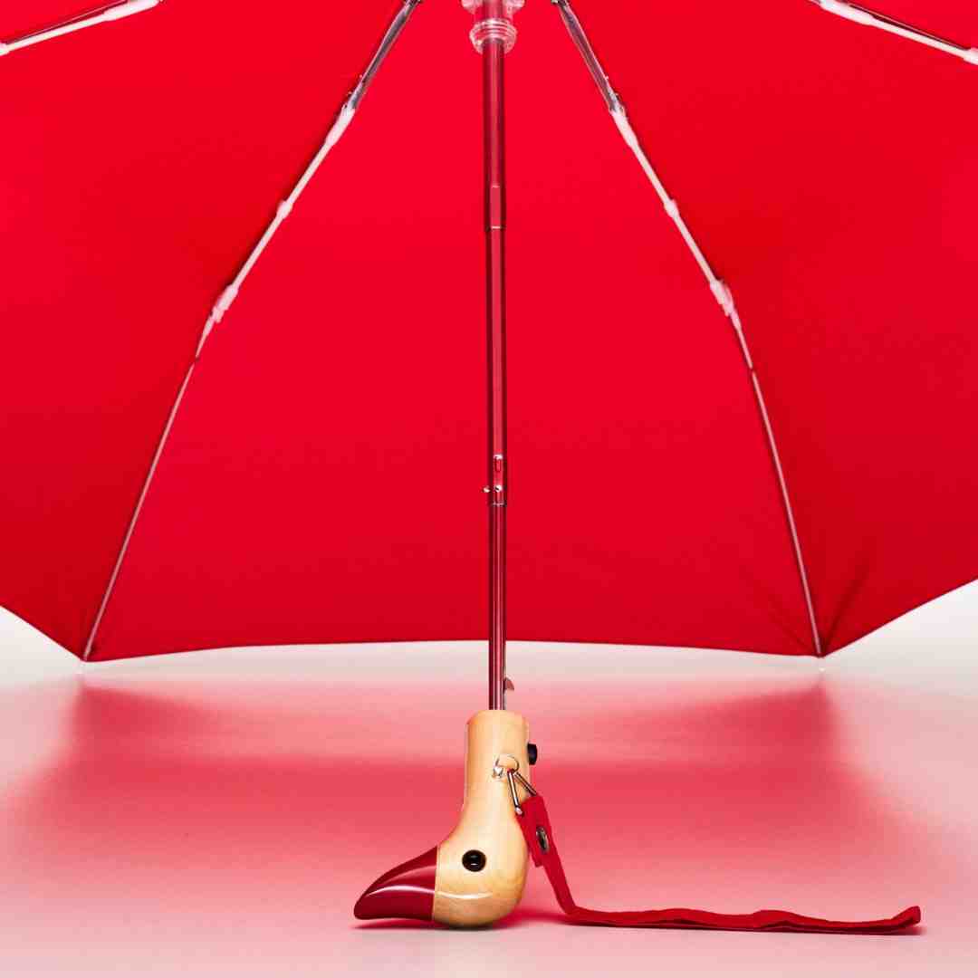 Red Compact Duck Umbrella