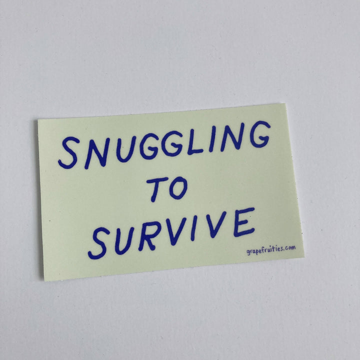 Snuggling to Survive Sticker