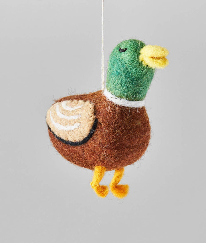 Duck Hanging Felt Ornament