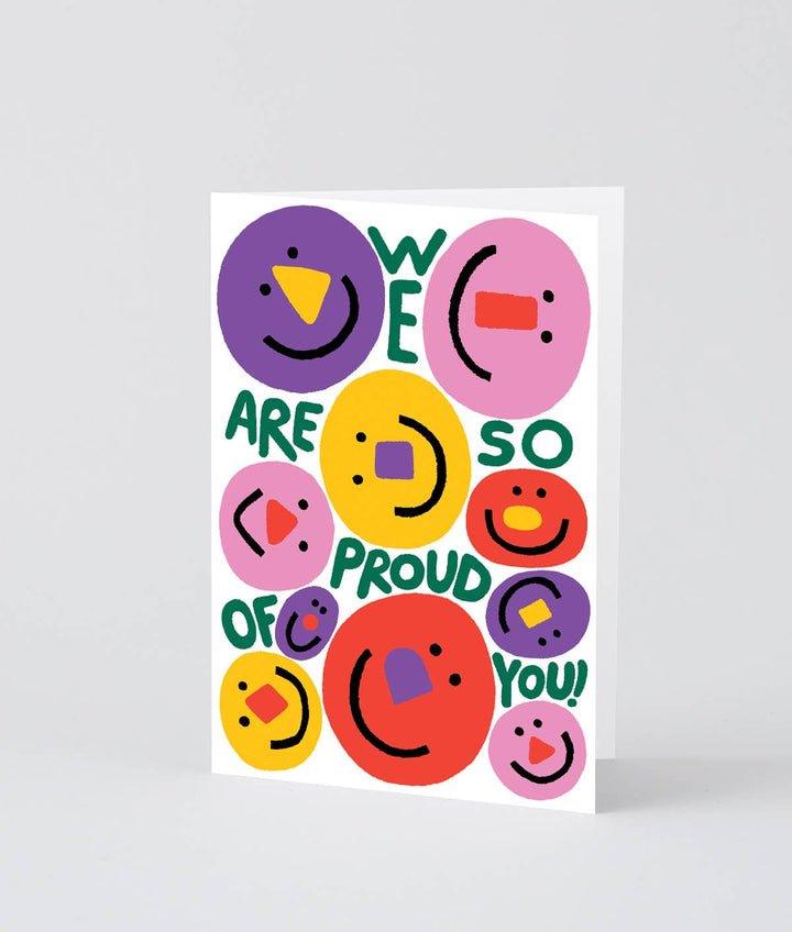 We Are So Proud Of You Greetings Card