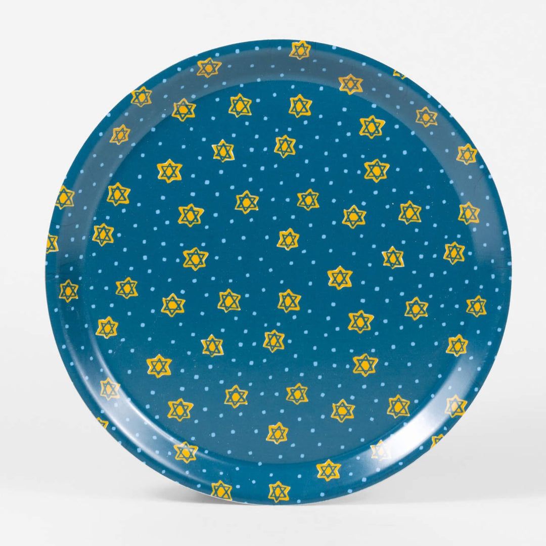 Hanukkah Stars Small Round Tray